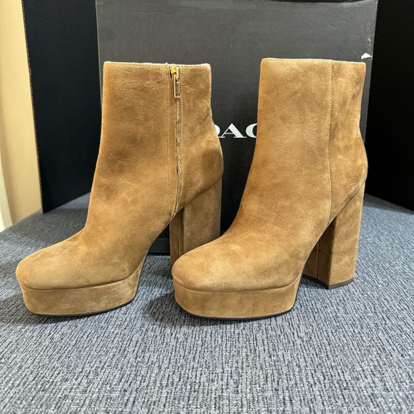 Coach Women’s Iona Suede Block Heel Booties - Picture 6 of 16